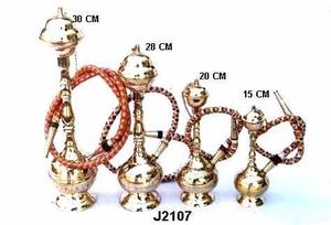 Narguilé en laiton avec poli miroir et One Out Let Hookah en laiton artisanat en métal indien en laiton - Product Image 3