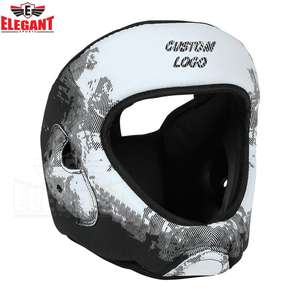 Casco de boxeo de PU, protector de cabeza, equipo de cabeza de boxeo, deportes elegantes, buena calidad, precio al por mayor - Product Image 6