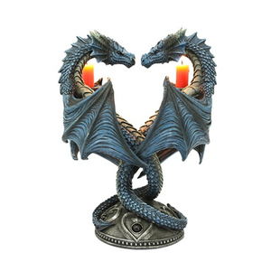 Bougeoir en résine peint à la main Castle Perching Dragon - Product Image 3