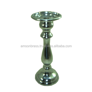 ที่ยึดเสาโลหะชุบเงินสำหรับตกแต่งบ้านทำด้วยมือ - Product Image 1