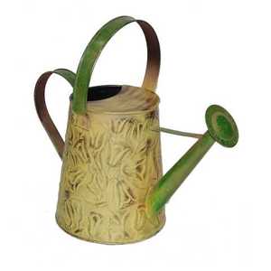 กระป๋องรดน้ำโลหะสีเหลืองรอยัลแบบคลาสสิกดีไซน์ใหม่สำหรับบ้านโรงแรมร้านอาหารสวนขายส่ง - Product Image 1