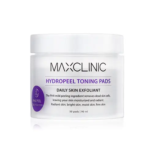 MAXCLINIC HYDROPEEL TONING पैड 90ml _ कोरियाई सौंदर्य प्रसाधन