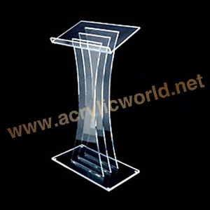 Podio acrílico para iglesia, estilo de moda, acrílico transparente, diseño moderno - Product Image 1