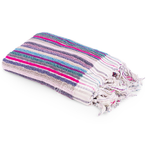 Colorf <b>Striped</b> Handloom <b>Towel</b> Thick and Heavy Cotton Collection for Bath and <b>Beach</b> Use-Peshtemal Pestamal Peshtamal - Product Image 1