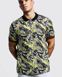 Polo de alta calidad hecho en China Botón de sublimación logotipo personalizado hombres Polo transpirable - Product Image 2
