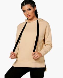 Nouveauté, sweat-shirt pour femme, taille plus, respirant, à manches régulières, style streetwear, tendance, uni, pas cher, vente en gros - Product Image 2
