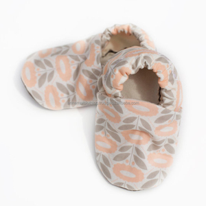 FBA-bottines unisexe en coton biologique pour bébé garçon et fille, chaussures molletonnées, 100% biologique, collection 100% - Product Image 1
