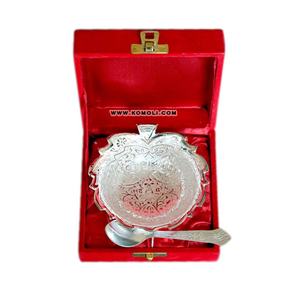 Ensembles de cadeaux en argent plaqué indien à motifs floraux - Product Image 2