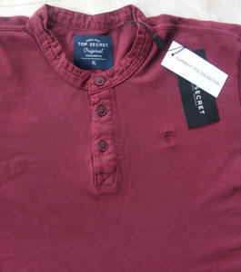 <b>Mandarin</b> <b>Collar</b> Design Men's Polo <b>Shirt</b> in Cotton for Spring Season Stocklot in Bangladesh Garments - Product Image 3