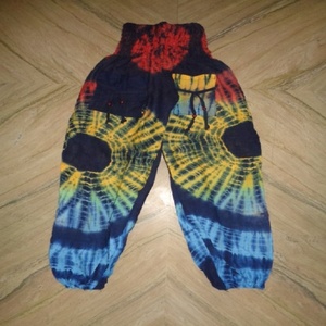Mode estivale en rayonne multicolore Tie Dye Pantalons/pyjamas pour femmes Fournisseur en gros de l'Inde - Product Image 5