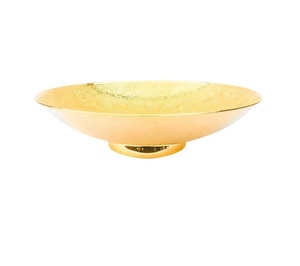 ของขวัญโลหะและงานฝีมือแฮนด์เมดชุบทองเหลืองตกแต่งชามที่มีการออกแบบลายนูนผู้ผลิตขายส่ง - Product Image 1