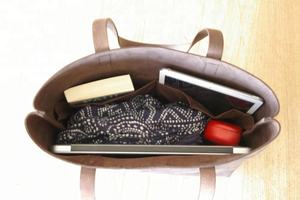 Grand Sac Fourre-Tout En Cuir Poignées Cousues Premium Robuste Vieilli À La Main AV-0010 - Product Image 3