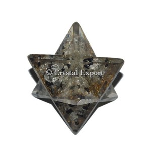 Pierre de lune brune Merkaba étoile sculptée Feng Shui pierre précieuse gravure d'agate faite à la main disponible pour les achats en ligne - Product Image 6