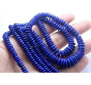 Lapis Lazuli ลูกปัดเจียระไนธรรมชาติสีฟ้า,ลูกปัดขนาด18นิ้วราคาส่งจากโรงงาน - Product Image 2