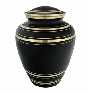 Urne funéraire en laiton en métal commémoratif adulte argenté Style américain/européen pour le stockage des cendres humaines Urne funéraire vendue - Product Image 3