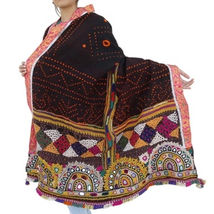 En gros brodé à la main vintage banjara rabari jeter châle - Product Image 1