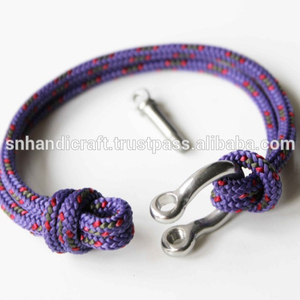 สร้อยข้อมือรูปสมอเรือทำมือมีความสุข - Product Image 1