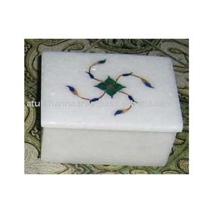 White Marble Jewelry <b>Box</b> - Product Image 1