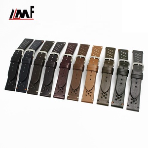 Good Quality Classic Italian Box Calf Leather 15 Holes 22mm Sporty <b>Watch</b> <b>Strap</b> for <b>Watch</b> with Stainless Steel Buckle - Product Image 5