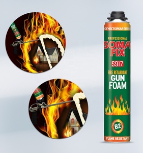 SOMAFIX 750ml B2 Mousse de pistolet ignifuge S917 Mousse de polyuréthane haute performance pour l'installation, le remplissage et l'isolation - Product Image 5
