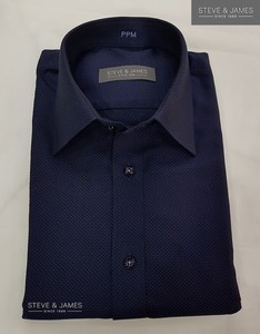 Camisas Formales de Manga Larga con Nuevo Diseño, 100% Algodón Twill Antiarrugas, Hechas a Medida para Hombre de Steve & James - Product Image 2