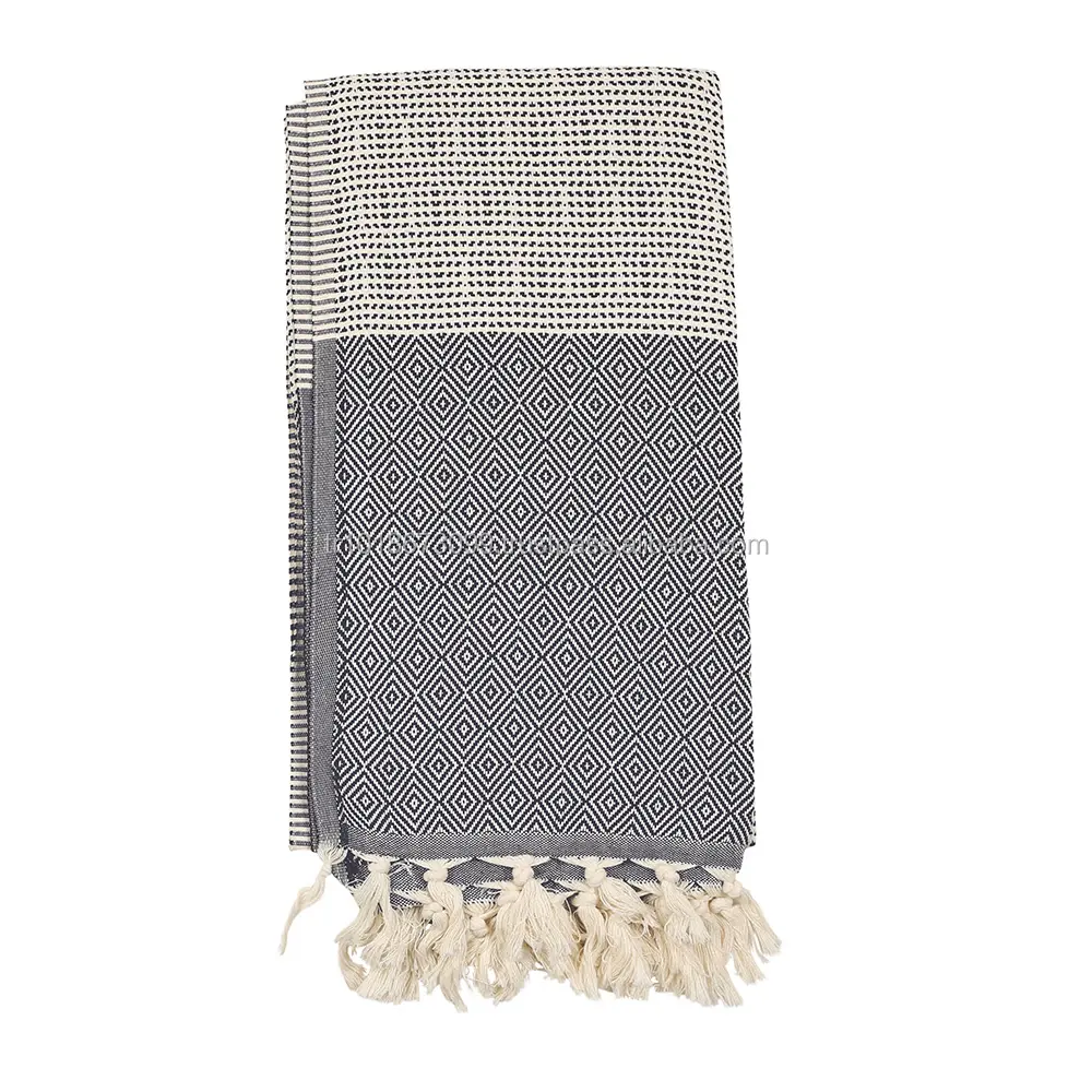 Kaekci — serviette turque destinée aux enfants, serviette hamac, couverture de plage, couleur gris foncé, vente en gros