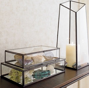Decorative Glass <b>Storage</b> <b>Box</b> made From High Quality Glass And <b>metal</b> For Home Decoration In Bulk For Exports - Product Image 1