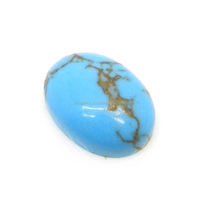 Turquesa Natural de Mohave, Piedra Preciosa de 18x13 mm, Cabujón, 8.95 Quilates, Azul, Origen Estadounidense, Suelta para Joyería - Product Image 1