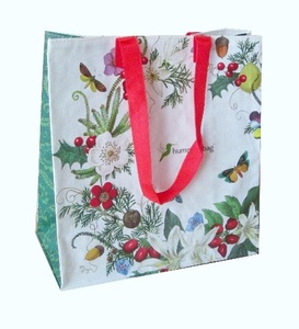 ถุงช้อปปิ้งทรงกลมแบบทอจากวัสดุ PP/rPP/PET น้ำหนัก 120 กรัม ผลิตในเวียดนาม รีไซเคิลได้ 100% เหมาะสำหรับใส่ของชำและงานเลี้ยงเด็ก - Product Image 2