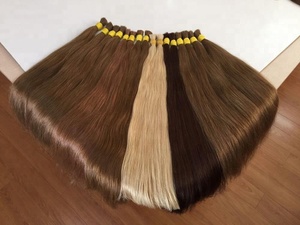 Ivirgohair Vietnam Cabello Humano Virgen Liso Remy Grado 9A, Trama Única, Color Chocolate, Extensiones de Cabello a Granel 100g - Product Image 6