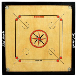 Custom Logo Natuurlijk Houten <span class=keywords><strong>Carrom</strong></span> Board 4 Mm Multiplex Speeloppervlak Hoge Hardhouten Rand 29X29 Inch Glanzende Coating Voor Kinderen' - Product Image 2