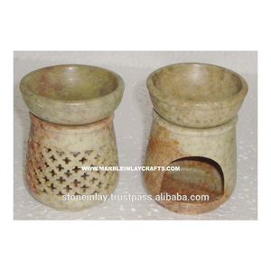 Soapstone Aroma Oil Designer Burner, Aroma Oil Lamp - Product Image 1