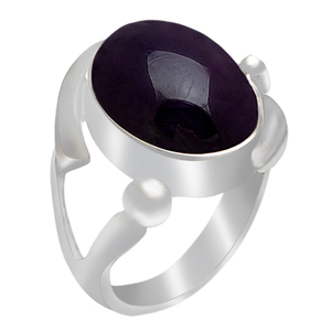 Cabujón amatista piedra preciosa 925 plata esterlina clásico bisel ajuste anillo joyería moda fiesta boda regalo compromiso - Product Image 1