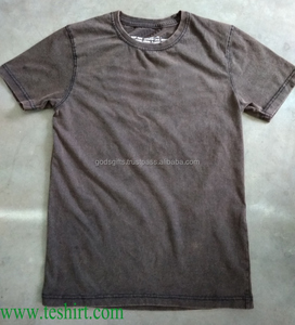 Usine directe unisexe Vintage-T-shirt lavé à l'acide dernière conception décharge imprimé Jersey fournisseur d'or indien formel prix bon marché - Product Image 5