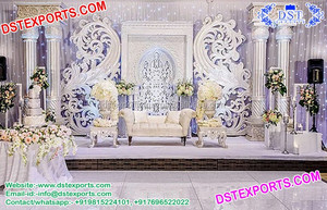 หรูหราDelizioเสาเวทีจัดงานแต่งงานที่มีสไตล์Delizioเวทีตกแต่งงานแต่งงานออกแบบใหม่เวทีเส้นใย - Product Image 4