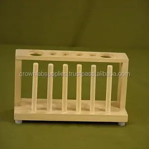 Rack Holder Holes Tube Test Wooden Laboratory Research Instruments CLB - 257 IN;10122740 ISO,CE CROWN OEM