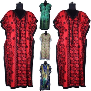 2025 últimos diseños de vestidos, vestido de moda india, vestido largo con diseños de caftán, vestido de caftán estampado a mano, vestido de mujer, ropa de noche Maxi - Product Image 1