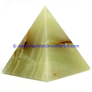 Pirámide de ónix verde de origen pakistaní, regalos únicos novedosos - Product Image 2