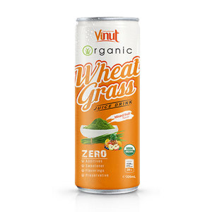 320ml lata bebida de jugo de hierba de trigo orgánico con jugo mixto - Product Image 1