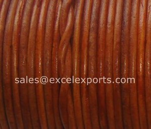 Cordones de Tanga de cuero marrón Natural DIY fabricación de joyas decoraciones tamaños 1mm 1,5mm 2mm 3mm Cinturón trenzado para bolsos hechos a mano - Product Image 2