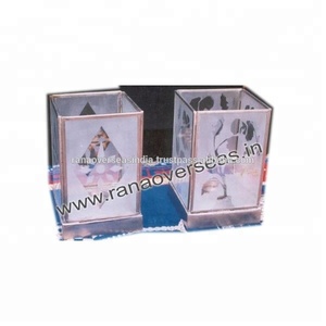 เชิงเทียนแก้วและเหล็กสำหรับตกแต่งงานปาร์ตี้ที่บ้านโรงแรม - Product Image 3