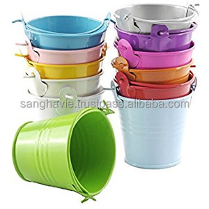 MIX COLOR CHRISTMAS GALVANIZED BUCKET - Product Image 5