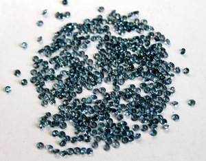 Piedras preciosas sueltas de corte redondo facetado de Topacio Azul Londres Natural de 3mm de alta calidad AAA de proveedor verificado - Product Image 2