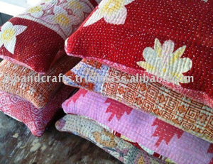 kantha quilt <b>pillow</b> covers - Product Image 1