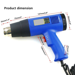 Pistola ad Aria Calda Industriale T16A 1800W con Display Digitale e Termostato per Riparazioni Elettroniche - Product Image 4