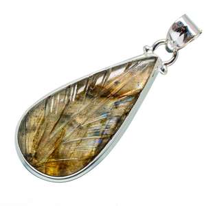 <b>Labradorite</b> Gemstone 925 Solid Gemstone 925 Solid Sterling Silver Handmade <b>Pendant</b> Fashion <b>Pendant</b> for Women Bulk Supplier - Product Image 2