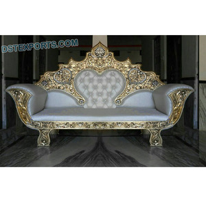 Sofá de boda de lujo con diamantes, asiento de amor clásico, con diseño de corazón, de diamante blanco - Product Image 1