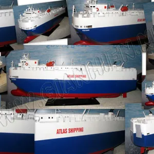 ATLAS SHIPPING - CAR CARRIER - WOODEN CRAFT BOAT