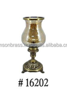 Bougeoir décoratif en métal et verre - Product Image 5