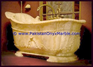 Baignoire en pierre de marbre et Onyx, prix de gros - Product Image 5